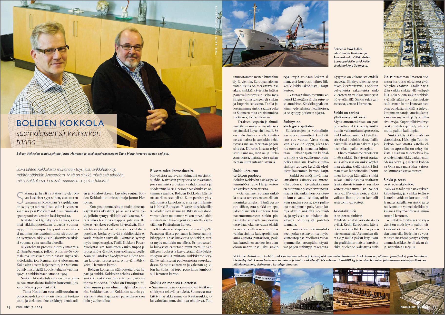 Boliden Kokkola - suomalaisen sinkkiharkon tarina (Jarmo Herranen ja Tapio Harju)
